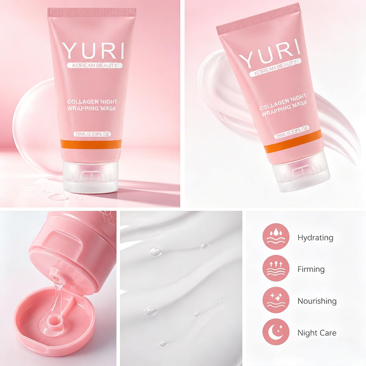 POLAR HAIR YURI Collagen Mask in bathroom setting