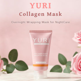 POLAR HAIR YURI Collagen Mask on a vanity table