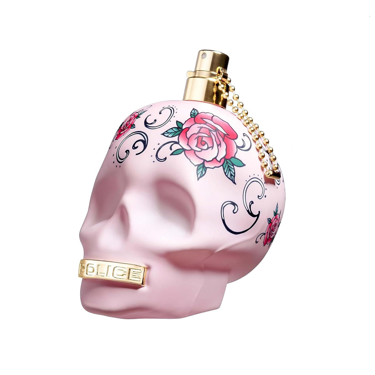 Police To Be Tattooart Eau de Parfum front view in skull bottle