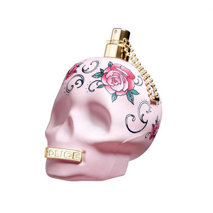 Police To Be Tattooart Eau de Parfum front view in skull bottle