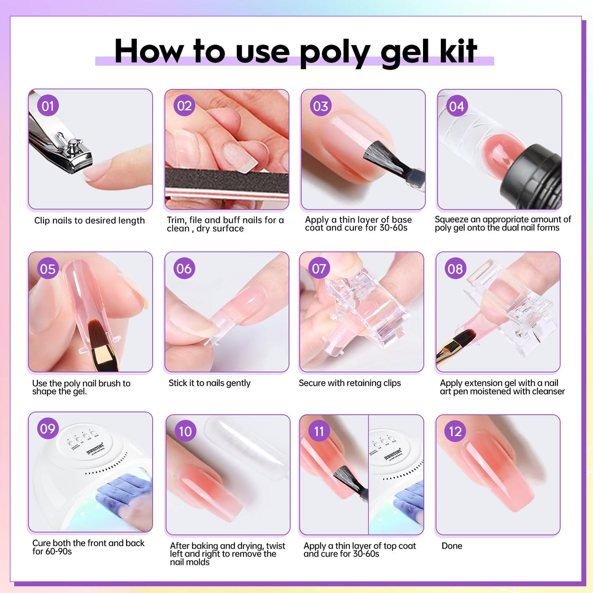 Poly gel slip solution from the JEWHITENY kit