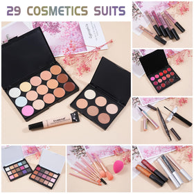 pomcral All In One Makeup Kit lifestyle scene with user applying makeup