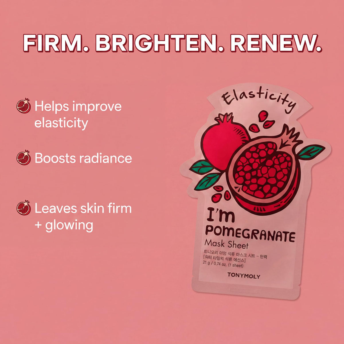 Pomegranate sheet mask from TONYMOLY Love in Full Bloom set