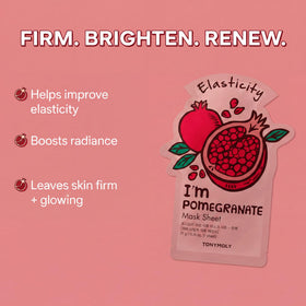 Pomegranate sheet mask from TONYMOLY Love in Full Bloom set