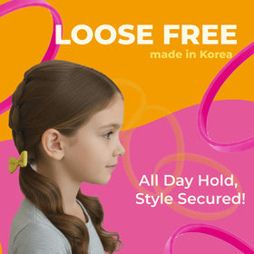 PONIIBAND clear hair bands in a child's hair