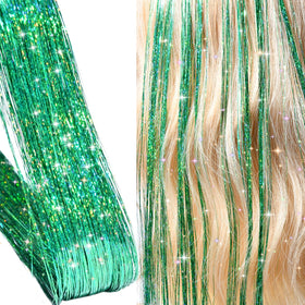 Ponytail hoop tools and clips from the LEDIZE Hair Tinsel Kit
