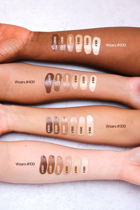 Poom Natural Glow Hydrating Foundation Deep Tan Neutral #500 bottle close-up