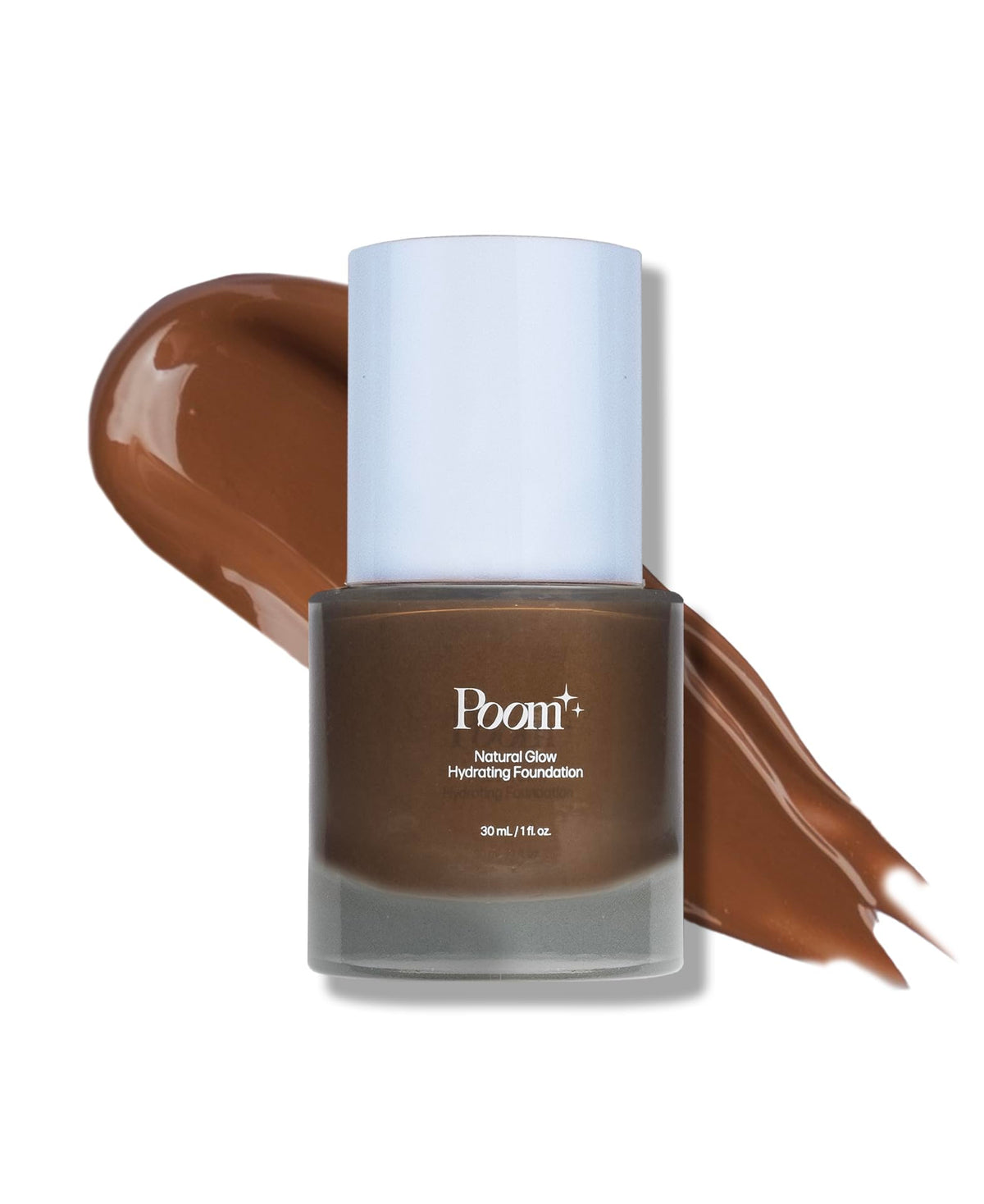 Poom Natural Glow Hydrating Foundation Deep Tan Neutral #500 front view