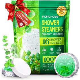 POPCHOSE Shower Steamers Aromatherapy 16 Pack front view