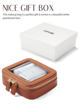 Popvibe Clear Makeup Bag close-up of zipper