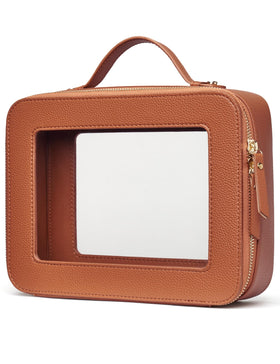 Popvibe Clear Makeup Bag front view with transparent design