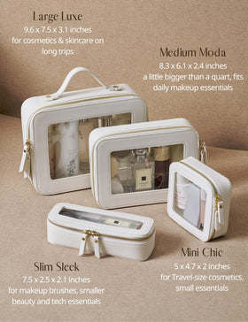 Popvibe Clear Makeup Case packaging display