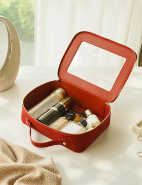 Popvibe Clear Makeup Case used for organizing jewellery