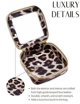 Popvibe Small Makeup Bag lifestyle scene on a vanity