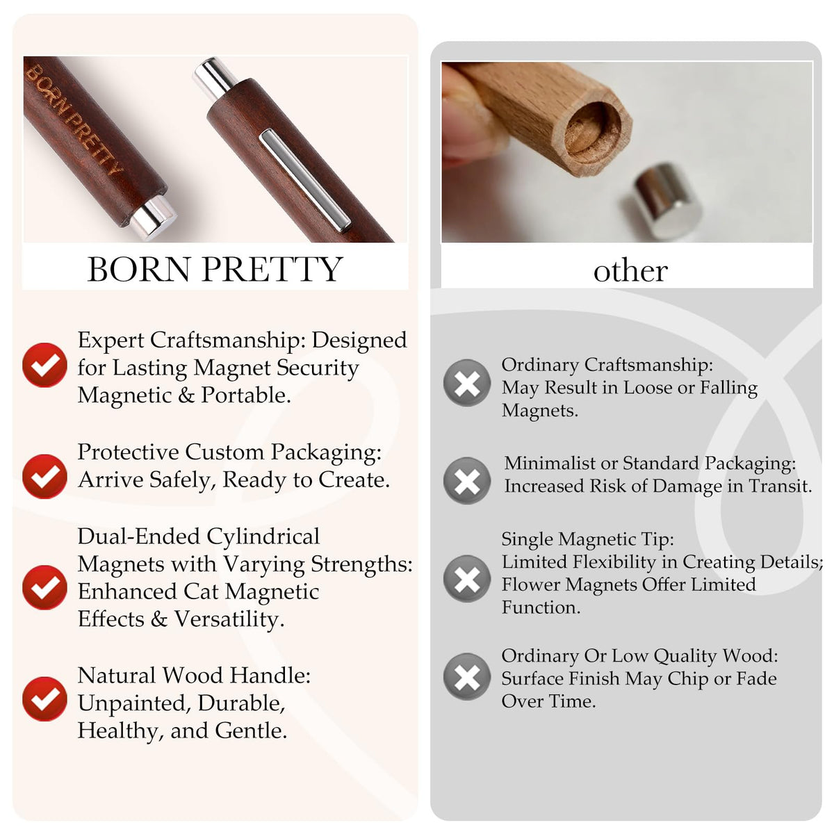 Portable design of Born Pretty Nail Magnet for easy storage