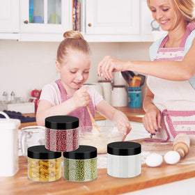 Portable Loretoy plastic jars for travel storage