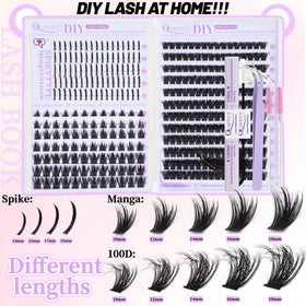 Portable tweezers from QUAFFLY Lashes Clusters Kit