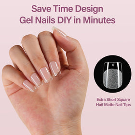 Portable UV/LED nail lamp included in Misssix Nail Tips Kit
