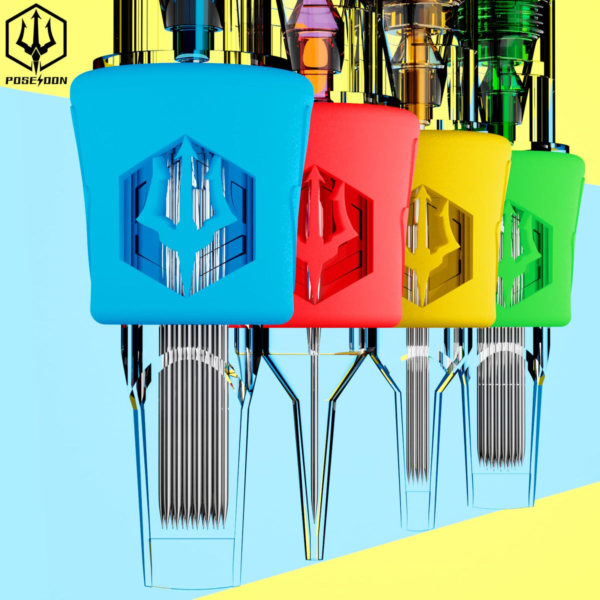 POSEIDON tattoo cartridge needle packaging close-up