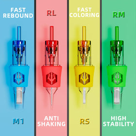 POSEIDON tattoo needle tip showing stainless steel material
