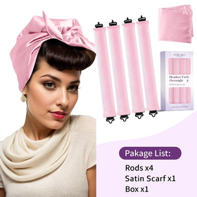posicurly Heatless Curls curlers displayed on a vanity