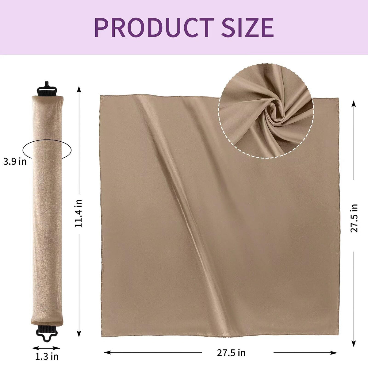 posicurly Heatless Curls velvet curlers on a bed
