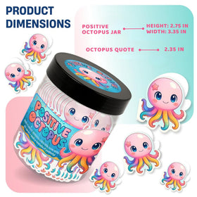 Positive Octopus Jar as a gift with decorative packaging
