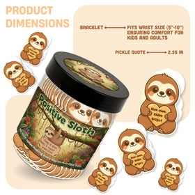 Positive Sloth Jar being used in daily motivation routine