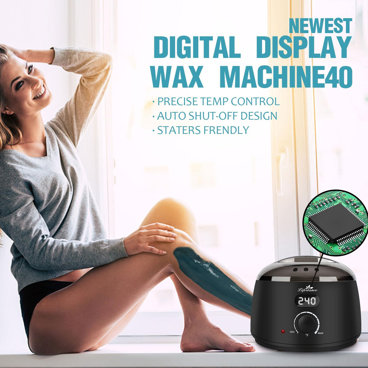 Post-wax oils included in the Lifestance Waxing Kit