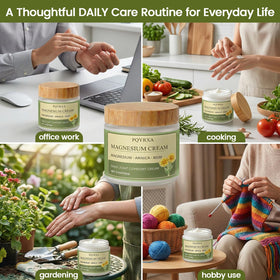 PQYRXA Magnesium Chloride Nerve Relief Cream application on skin