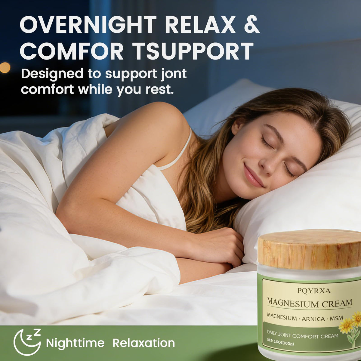 PQYRXA Magnesium Chloride Nerve Relief Cream side view