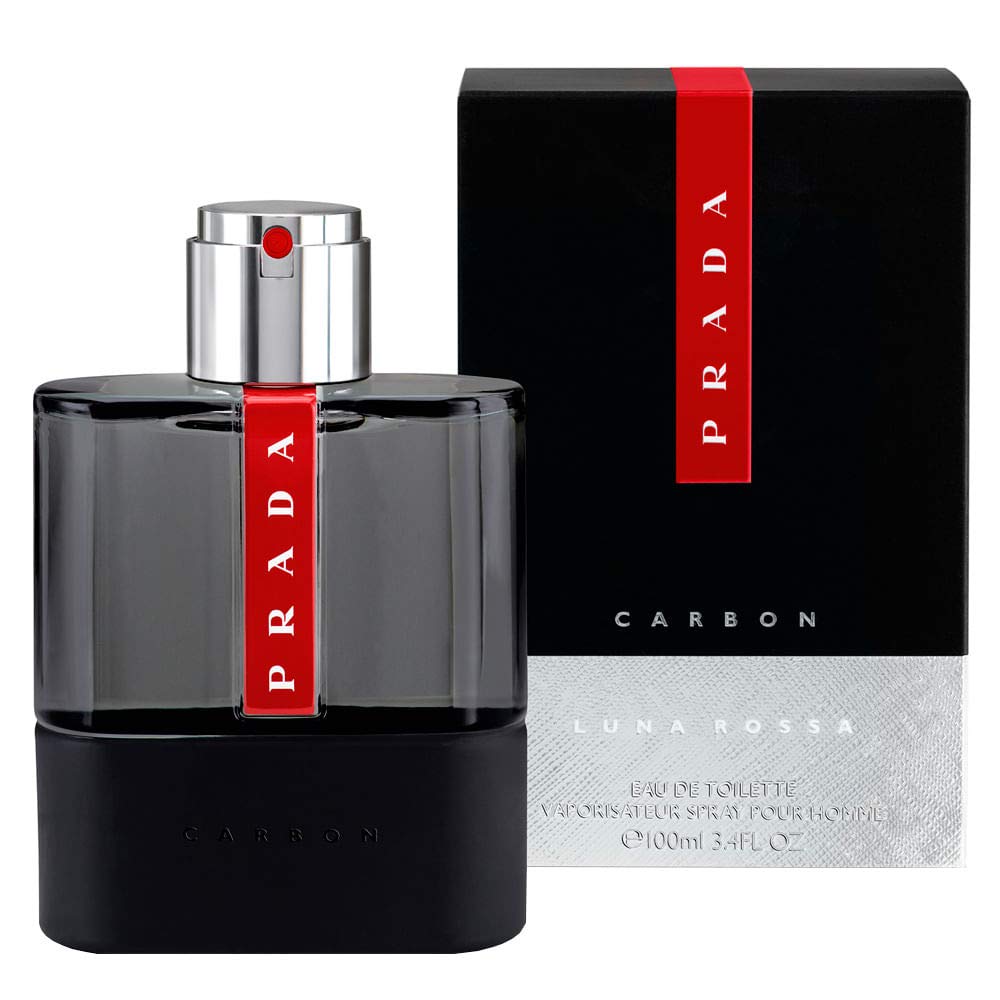 Prada Luna Rossa Carbon bottle with packaging