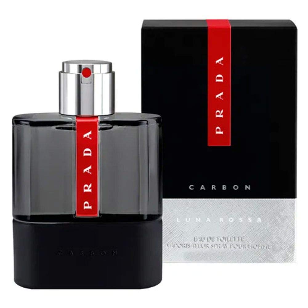 Prada Luna Rossa Carbon Pour Homme 1.7 oz Eau de Toilette Spray packaging