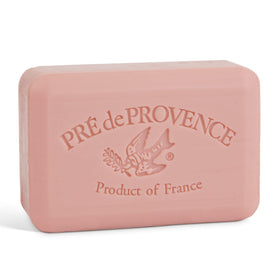 Pre de Provence Artisanal Soap Bar front view with peony fragrance