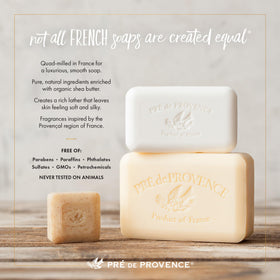 Pre de Provence Artisanal Soap Bar Linden Scent with ingredients