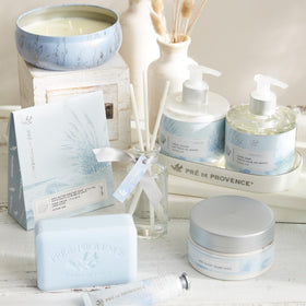 Pre de Provence Artisanal Soap Bar Ocean Air in a gift basket