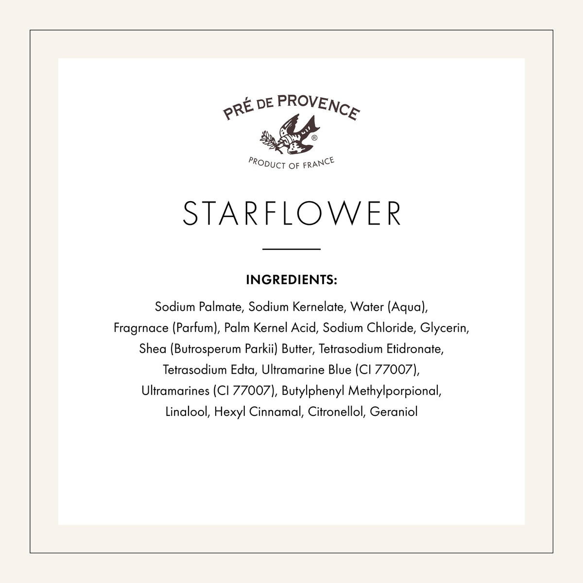 Pre de Provence Artisanal Soap Bar Starflower Scent lifestyle shot