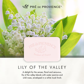 Pre de Provence Lily of the Valley Soap Bar side view