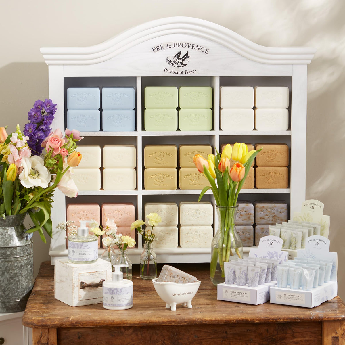 Pre de Provence Rose Petal Soap Bar side view