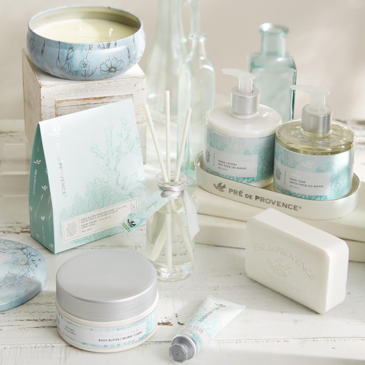 Pre de Provence soap bar displayed in a gift basket