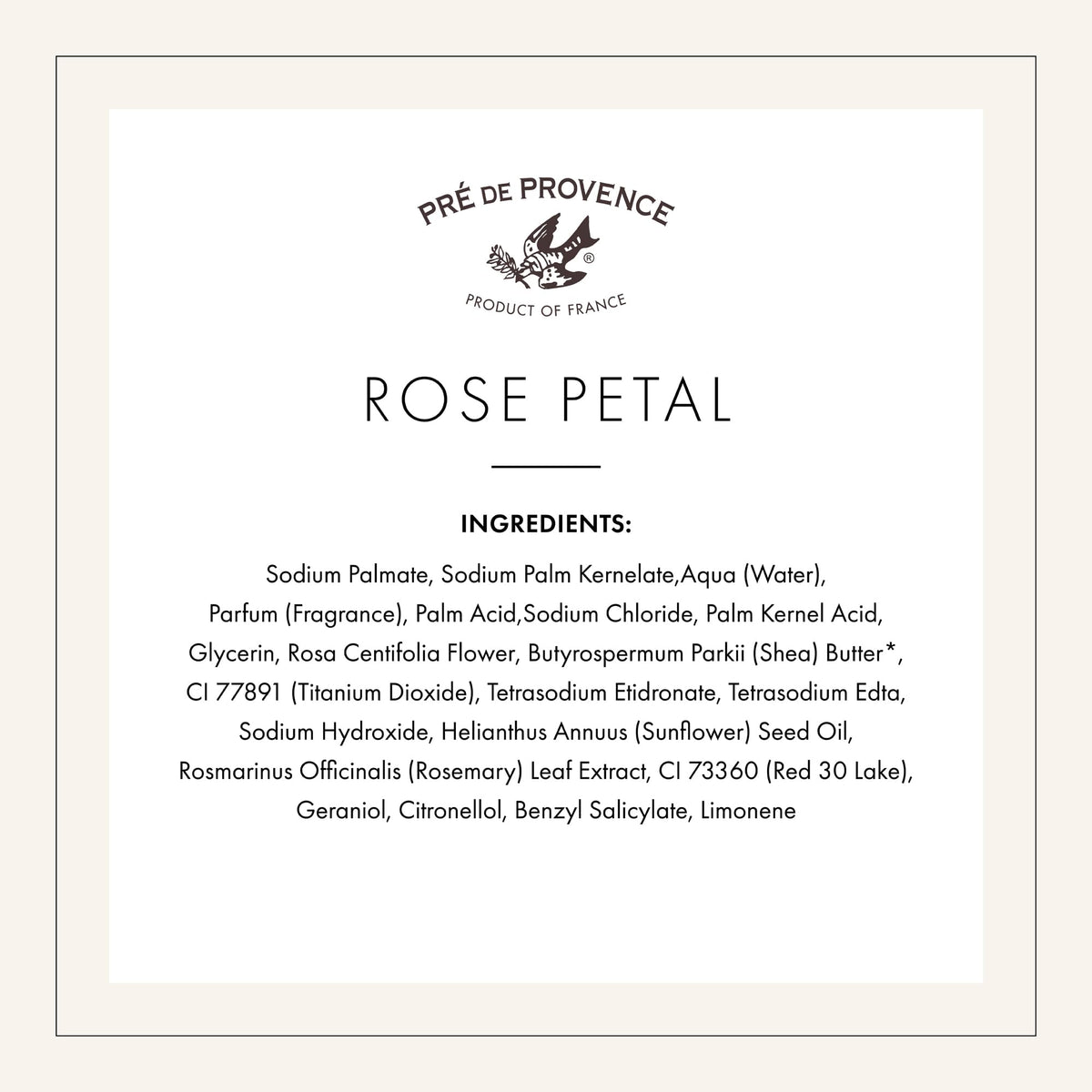 Pre de Provence soap bar next to a bouquet of roses