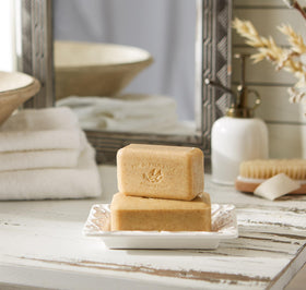 Pre de Provence soap packaging with honey and almond theme