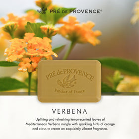 Pre de Provence Verbena Soap Bar with a gift basket