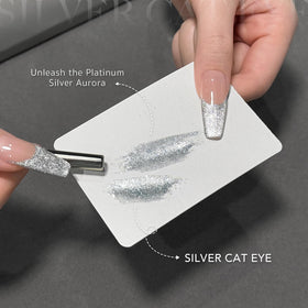 Precision brush of GAOY Silver Cat Eye Gel Nail Polish