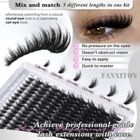Precision lash tweezers included in the FANXITON kit