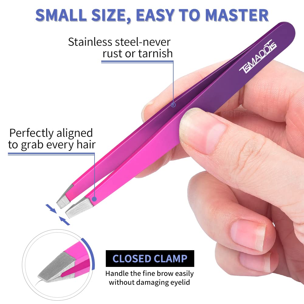 Precision stainless steel tweezers from TsMADDTs set