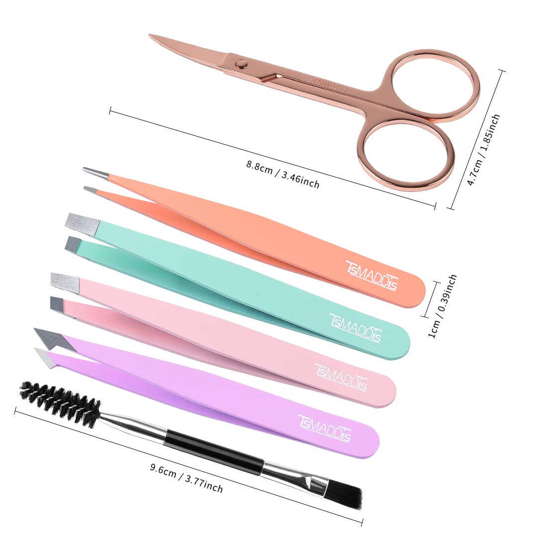 Precision stainless steel tweezers in vibrant colours