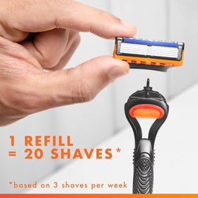 Precision Trimmer on Gillette Fusion5 razor blade