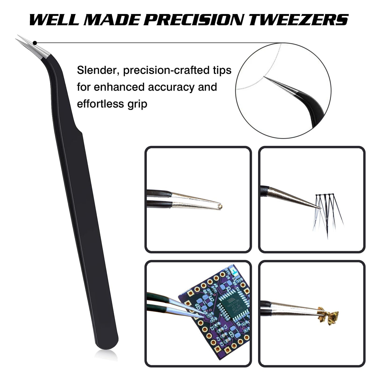 Precision tweezer from the VANALIA rhinestone kit