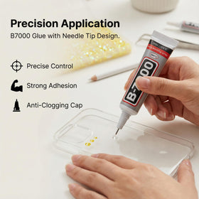 Precision tweezers and wax picker pencil for rhinestone application